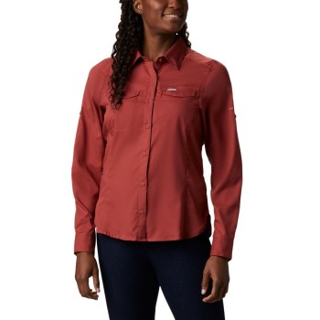 Columbia Overhemd Dames, Silver Ridge Lite Long Sleeve Rood, 71KRWDPVA